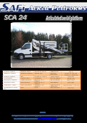 Монтирани на камион артикулиращи подемници за стрели Safi SCA 24 HE 