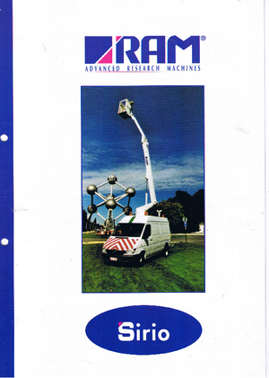 Монтирани на ремаркета повдигачи с подвижна стрела RAM Sirio 110 T