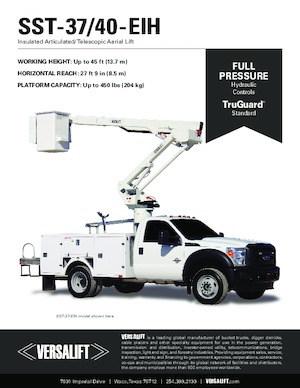 Монтирани на ремаркета повдигачи с подвижна стрела Versalift SST-37-EIH