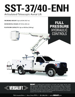 Монтирани на ремаркета повдигачи с подвижна стрела Versalift SST-40-ENH