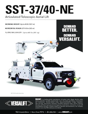 Монтирани на ремаркета повдигачи с подвижна стрела Versalift SST-40-NE