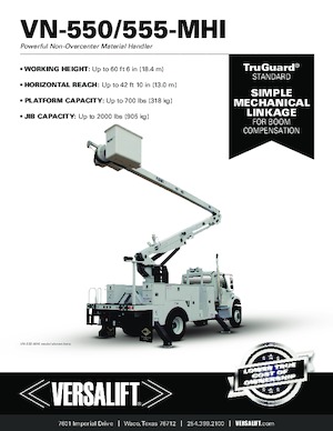 Монтирани на ремаркета повдигачи с подвижна стрела Versalift VN-555-MHI