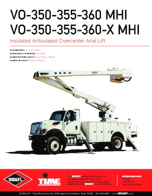 Монтирани на ремаркета повдигачи с подвижна стрела Versalift VO-350-MHI