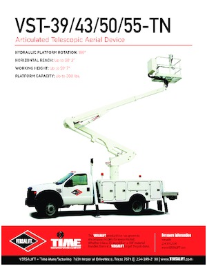 Монтирани на ремаркета повдигачи с подвижна стрела Versalift VST-50-TN