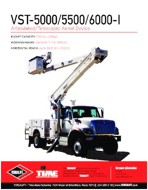 Монтирани на ремаркета повдигачи с подвижна стрела Versalift VST-5000-I