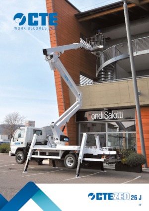 Монтирани на ремаркета повдигачи с подвижна стрела CTE ZED 26 JH