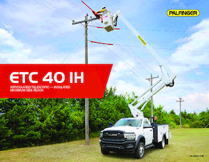 Монтирани на камион артикулиращи подемници за стрели Palfinger ETC 40 IH