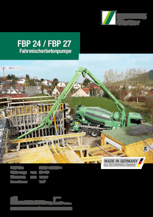 Бетонопомпи, монтирани на камион SCHWING-Stetter FBP 27
