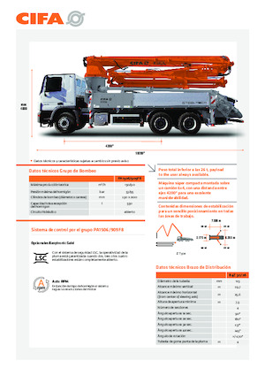 Бетонопомпи, монтирани на камион CIFA K30L 
