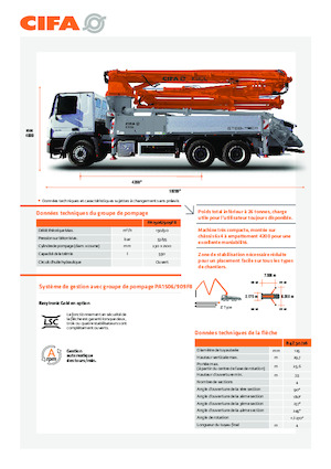 Бетонопомпи, монтирани на камион CIFA K30L 