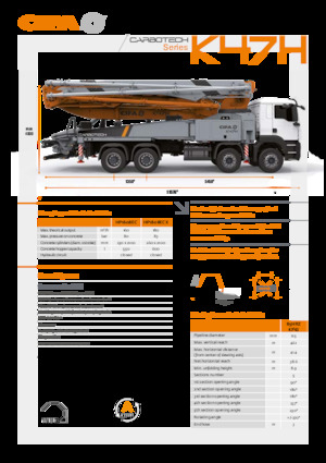 Бетонопомпи, монтирани на камион CIFA K47H