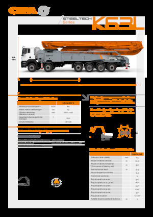 Бетонопомпи, монтирани на камион CIFA K63L 