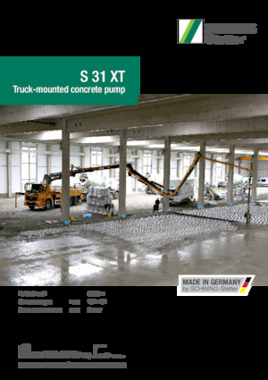 Бетонопомпи, монтирани на камион SCHWING-Stetter S 31 XT