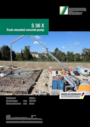 Бетонопомпи, монтирани на камион SCHWING-Stetter S 36 X