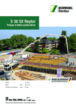 Бетонопомпи, монтирани на камион SCHWING-Stetter S 38 SX Reptor