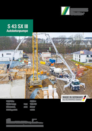 Бетонопомпи, монтирани на камион SCHWING-Stetter S 43 SX III