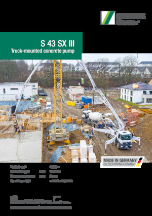 Бетонопомпи, монтирани на камион SCHWING-Stetter S 43 SX III