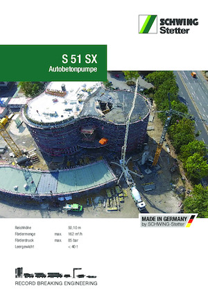 Бетонопомпи, монтирани на камион SCHWING-Stetter S 51 SX