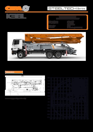 Бетонопомпи, монтирани на камион CIFA K38L