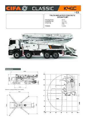 Бетонопомпи, монтирани на камион CIFA K41C
