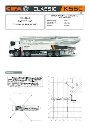 Бетонопомпи, монтирани на камион CIFA K56C