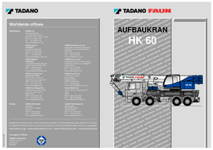 Телескопични кранове, монтирани на камион Tadano HK 60