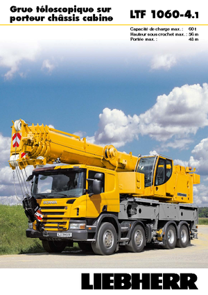 Телескопични кранове, монтирани на камион Liebherr LTF 1060-4.1