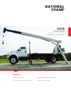 Телескопични кранове, монтирани на камион National Crane 400B