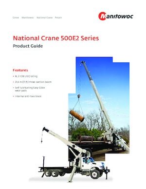Телескопични кранове, монтирани на камион National Crane 500E2