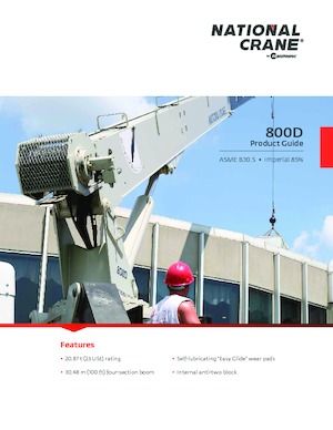 Телескопични кранове, монтирани на камион National Crane 800D