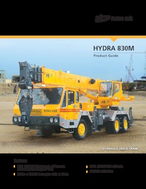 Телескопични кранове, монтирани на камион Til HYDRA 830M