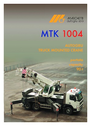 Телескопични кранове, монтирани на камион Marchetti MTK 1004