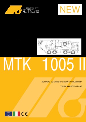 Телескопични кранове, монтирани на камион Marchetti MTK 1005 II