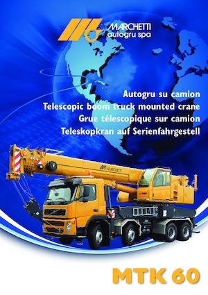 Телескопични кранове, монтирани на камион Marchetti MTK 60