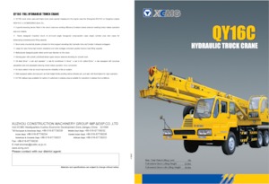 Телескопични кранове, монтирани на камион XCMG QY16C