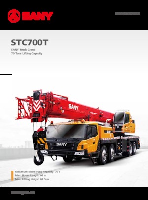 Телескопични кранове, монтирани на камион Sany STC700T