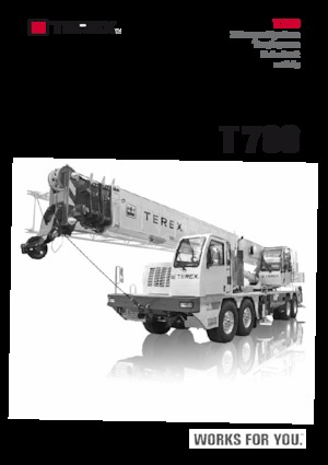 Телескопични кранове, монтирани на камион TEREX CRANES T 780