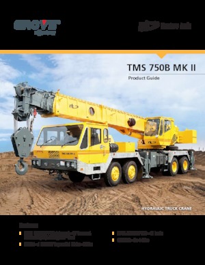 Телескопични кранове, монтирани на камион Til TMS 750B MK II