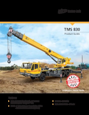 Телескопични кранове, монтирани на камион Til TMS 830
