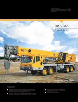 Телескопични кранове, монтирани на камион Til TMS 845