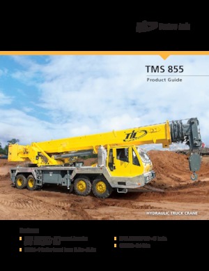 Телескопични кранове, монтирани на камион Til TMS 855