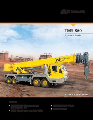 Телескопични кранове, монтирани на камион Til TMS 860