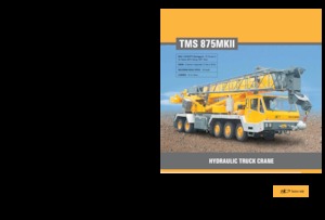 Телескопични кранове, монтирани на камион Til TMS 875 MK II