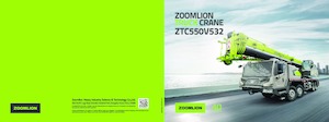 Телескопични кранове, монтирани на камион Zoomlion ZTC550V532