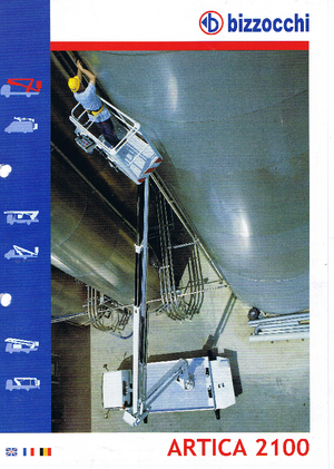 Монтирани на ремаркета повдигачи с подвижна стрела Bizzocchi Artica 2100
