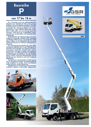 Монтирани на ремаркета повдигачи с подвижна стрела GSR E 180 P Comfort