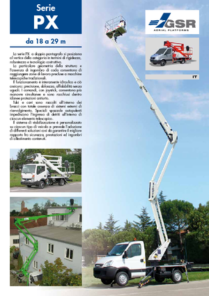Монтирани на ремаркета повдигачи с подвижна стрела GSR E 180 PX Comfort