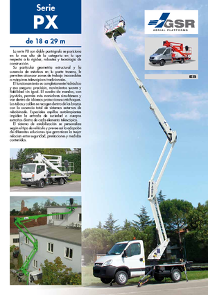 Монтирани на ремаркета повдигачи с подвижна стрела GSR E 180 PX Comfort