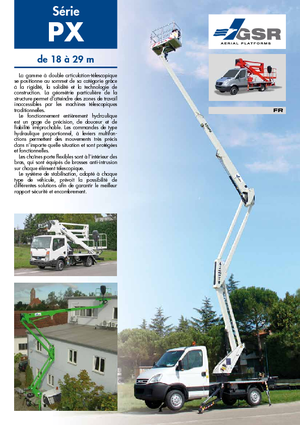 Монтирани на ремаркета повдигачи с подвижна стрела GSR E 180 PX Comfort