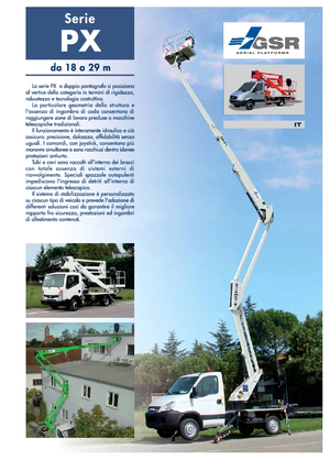 Монтирани на ремаркета повдигачи с подвижна стрела GSR E 180 PX Basic